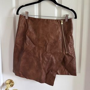 H&M faux leather skirt